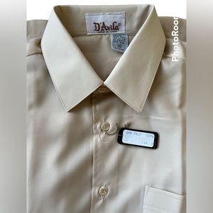 Vintage D’Avila men’s dress shirt size medium circa 1980’s NWT Costume